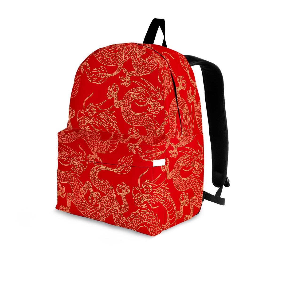 Red Oriental Chinese Dragon Backpack-grizzshop