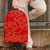 Red Oriental Chinese Dragon Backpack-grizzshop