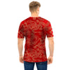 Red Oriental Chinese Dragon Men T Shirt-grizzshop