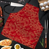 Red Oriental Chinese Dragon Men's Apron-grizzshop