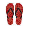 Red Oriental Chinese Dragon Men's Flip Flops-grizzshop