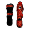 Red Oriental Chinese Dragon Muay Thai Shin Guard-grizzshop