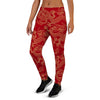 Red Oriental Chinese Dragon Women's Joggers-grizzshop