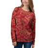 Red Oriental Chinese Dragon Women's Sweatshirt-grizzshop