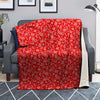 Red Paisley Bandana Print Blanket-grizzshop