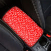 Red Paisley Bandana Print Car Center Console Cover-grizzshop