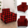Load image into Gallery viewer, Red Plaid Armchair Cover-grizzshop