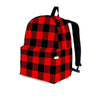 Red Plaid Backpack-grizzshop