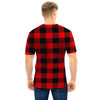 Red Plaid Men T Shirt-grizzshop