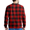 Red Plaid Men's Sweatshirt-grizzshop