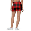 Red Plaid Mini Skirt-grizzshop