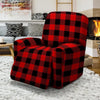 Red Plaid Recliner Cover-grizzshop