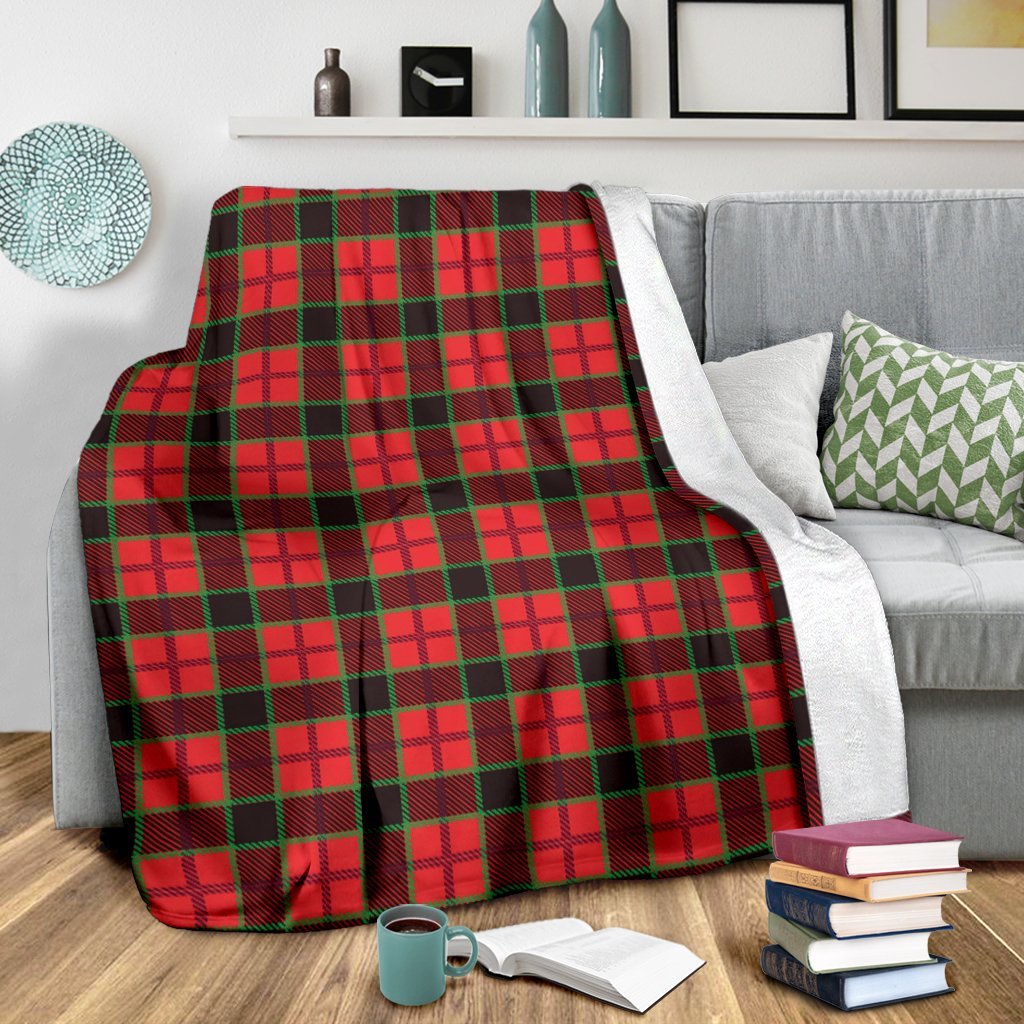 Red Plaid Scottish Royal Stewart Tartan Blanket-grizzshop