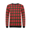 Red Plaid Scottish Royal Stewart Tartan Women Crewneck Sweatshirt-grizzshop