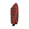 Red Plaid Scottish Royal Stewart Tartan Women Crewneck Sweatshirt-grizzshop