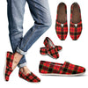 Red Plaid Scottish Royal Stewart Tartan Women's Casual Shoes-grizzshop