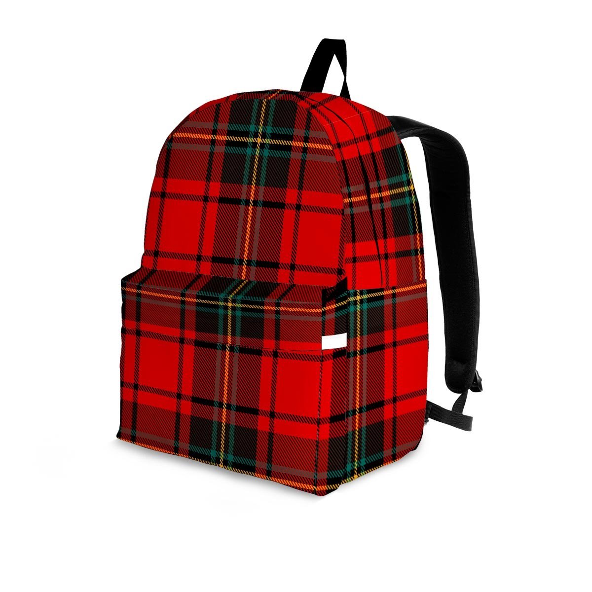 Red Plaid Tartan Backpack-grizzshop