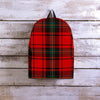 Red Plaid Tartan Backpack-grizzshop