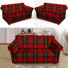 Red Plaid Tartan Loveseat Cover-grizzshop