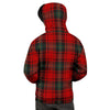 Red Plaid Tartan Men's Hoodie-grizzshop