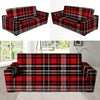 Red Plaid Tartan Print Sofa Cover-grizzshop