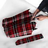 Red Plaid Tartan Print Umbrella-grizzshop