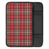 Red Plaid Tartan Scottish Car Console Cover-grizzshop