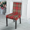 Red Plaid Tartan Scottish Chair Cover-grizzshop