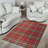 Red Plaid Tartan Scottish Floor Mat-grizzshop