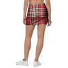 Red Plaid Tartan Scottish Mini Skirt-grizzshop