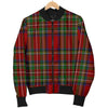Load image into Gallery viewer, Red Plaid Tartan Women&#39;s Bomber Jacket-grizzshop
