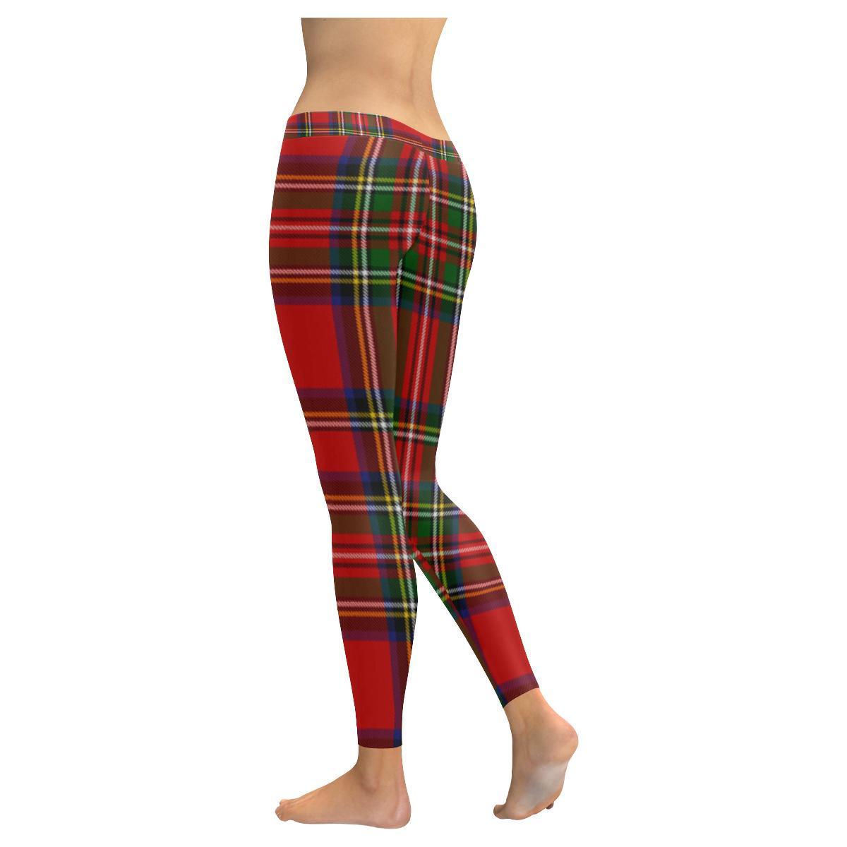 Red Plaid Tartan Women's Leggings-grizzshop