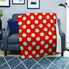 Red Polka Dot Blanket-grizzshop