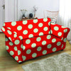 Red Polka Dot Loveseat Cover-grizzshop