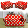 Red Polka Dot Loveseat Cover-grizzshop