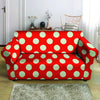 Red Polka Dot Loveseat Cover-grizzshop