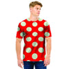 Red Polka Dot Men T Shirt-grizzshop