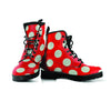 Red Polka Dot Men's Boots-grizzshop