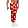 Red Polka Dot Men's Leggings-grizzshop