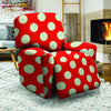 Red Polka Dot Recliner Cover-grizzshop