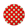 Red Polka Dot Round Rug-grizzshop