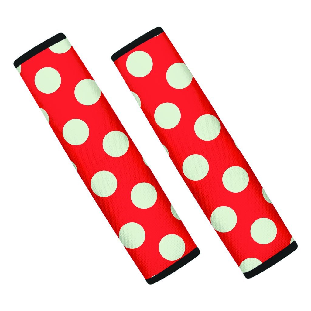 Red Polka Dot Seat Belt Cover-grizzshop