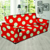 Red Polka Dot Sofa Cover-grizzshop