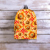 Red Polka Dot Sunflower Backpack-grizzshop