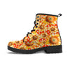 Red Polka Dot Sunflower Men's Boots-grizzshop