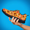 Red Polka Dot Sunflower Men's Sneakers-grizzshop