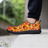 Red Polka Dot Sunflower Men's Sneakers-grizzshop