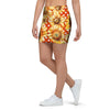 Red Polka Dot Sunflower Mini Skirt-grizzshop