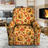 Red Polka Dot Sunflower Recliner Cover-grizzshop