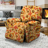 Red Polka Dot Sunflower Recliner Cover-grizzshop